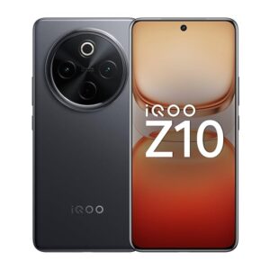 iQOO Z10 5G (Stellar Black, 12GB RAM, 256GB Storage) | India's Biggest Ever 7300 mAh Battery | Snapdragon 7s Gen 3 Processor | Brightest Quad Curved AMOLED Display in The Segment