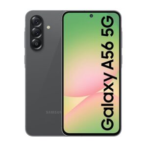 Samsung Galaxy A56 5G (Awesome Graphite, 12GB, 256GB) | Metal Frame | Gemini Live | Awesome Intelligence (AI): Circle to Search, Instant Slo-Mo, Auto-Trim, Object Eraser | Flagship Grade Camera